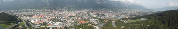 Innsbruck-Panorama vom Bergisel aus